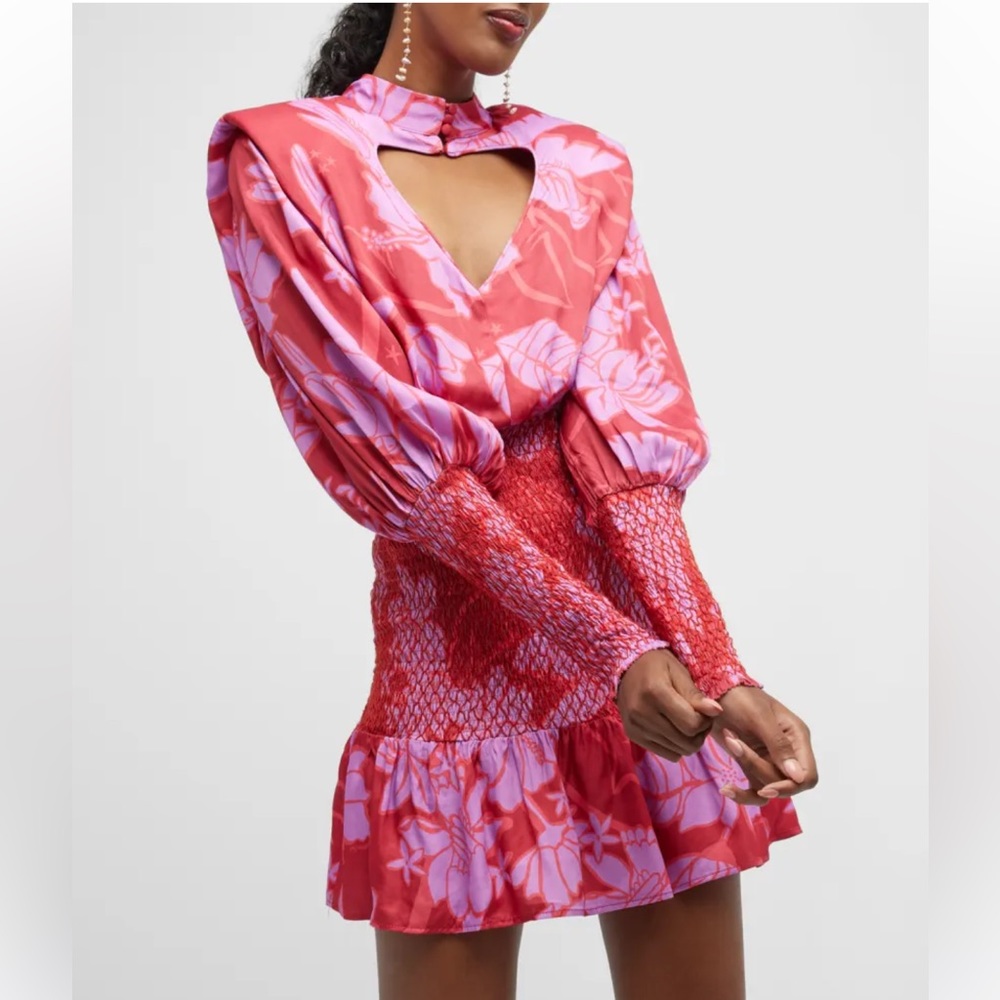 NWT FARM Rio "Living Nature" Floral-Print Dress Size XL
